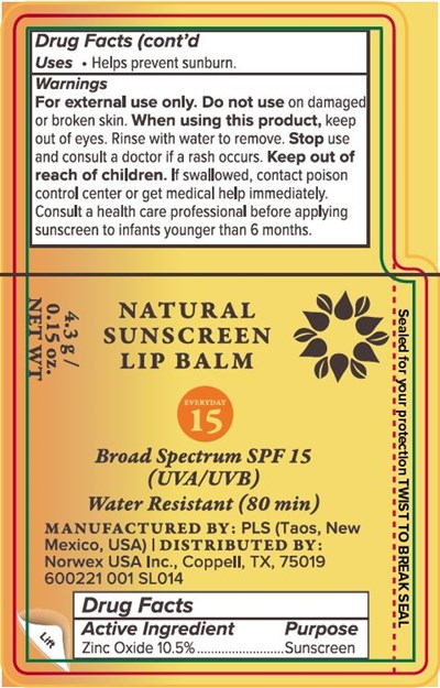 Label Part 1 - Norwex SPF 15 Part I 